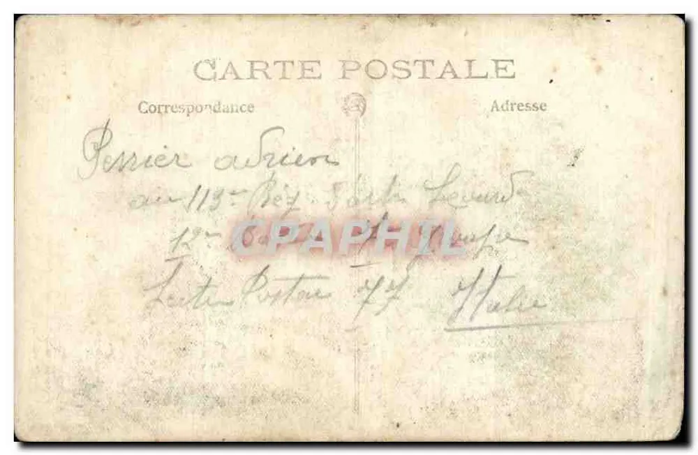Zwei Soldaten — in Uniform — Karte postale - Rückseite