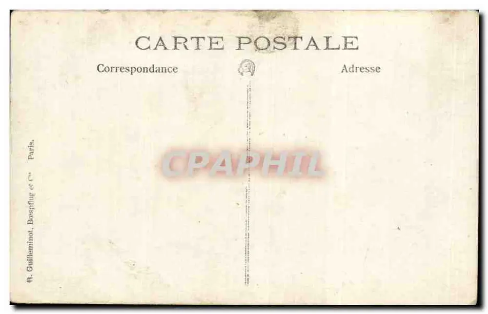 Soldat in Uniform — Fotostudio — Verleger Guillaume, Brespflug et Cie, Paris - Rückseite