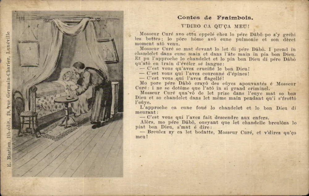 Szenen aus einem Märchen — Märchen von Fraimbols — E. Bastien, Verlag, 24, rue Germain-Charter, Lunéville - Vorderseite