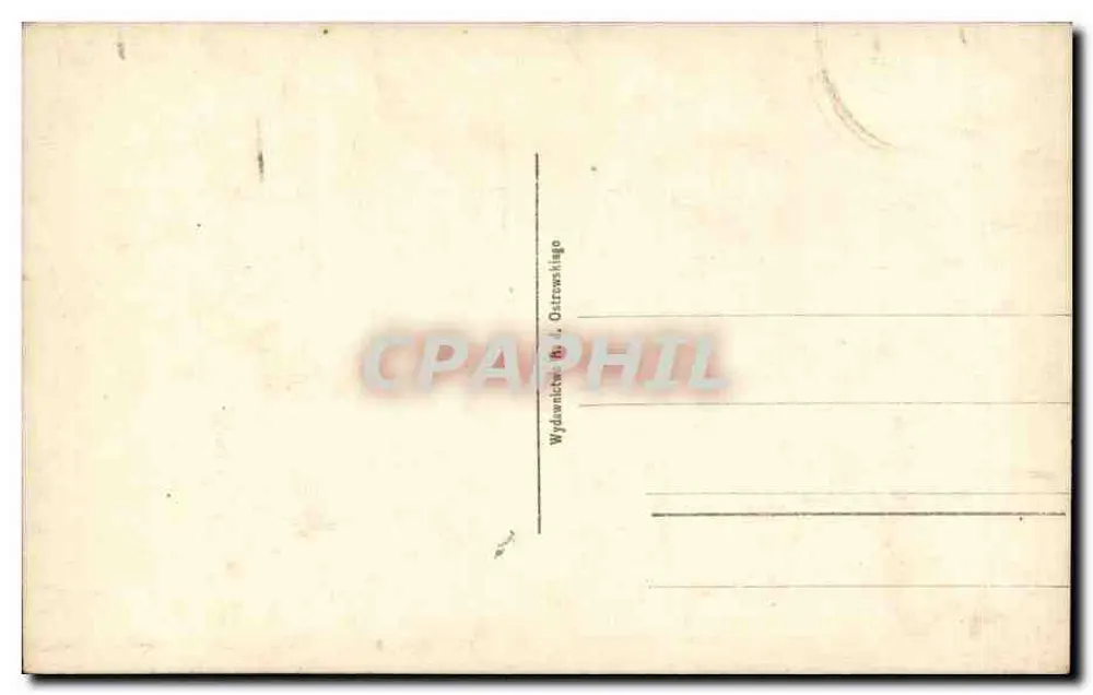 Łódź — Kirche des Heiligen Kreuzes — Verlag L. Ostrowskiego - Rückseite