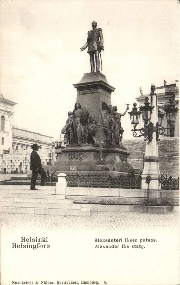 Helsinki — Denkmal für Alexander II — Knackstedt & Näther, Hamburg, n°4 - Vorderseite