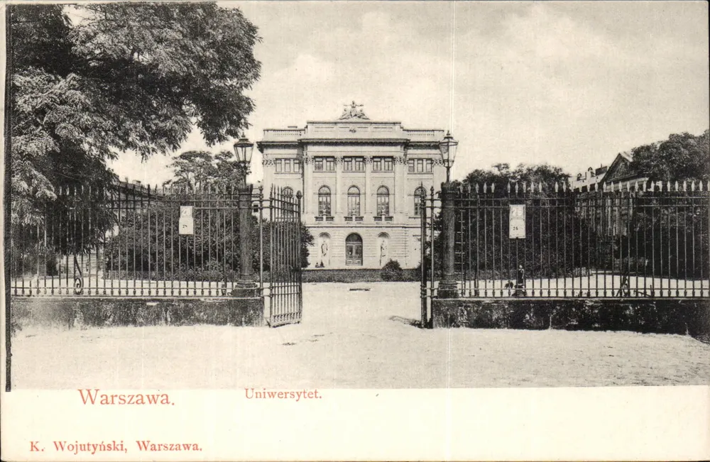 Warschau. Universität. — K. Wojutyński, Warschau. Nr. 76 - Vorderseite