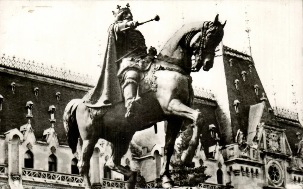 Statue von Stephen dem Großen — Iași — Ausgabe C.P.C.S. Nr. 7245 - Vorderseite