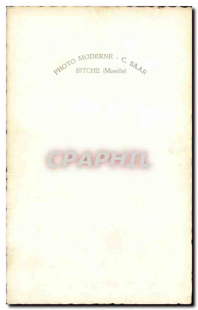 Porträt eines Soldaten — Verlag: Photo Moderne - C. Saar, Bitche (Moselle) - Rückseite
