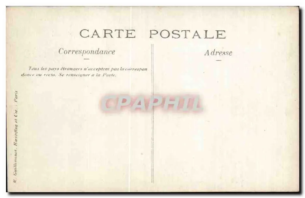 Gruppe von Soldaten — Knopfuniformen — R. Guittenaud, Paris - Rückseite