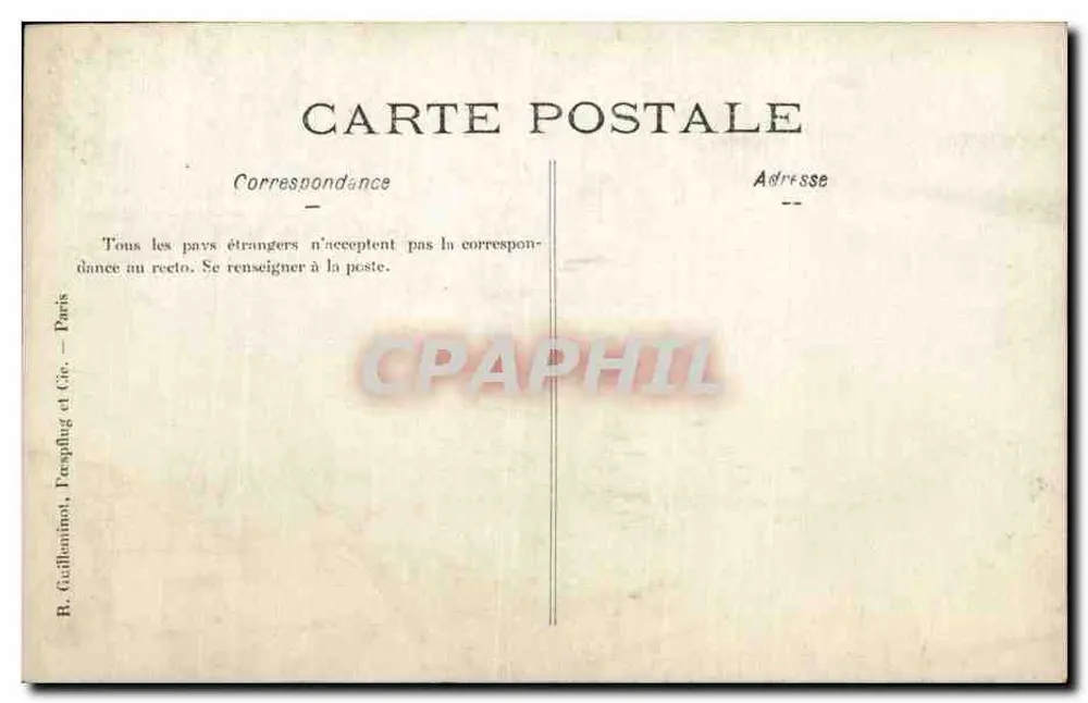 Gruppe von Soldaten — Frankreich — B. Guillainnot, Paris - Rückseite