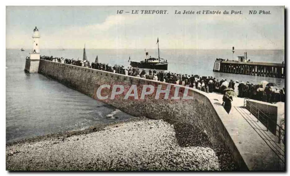 Le Tréport — Die Mole und der Hafen-Eingang — ND Phot. n°147 - Vorderseite