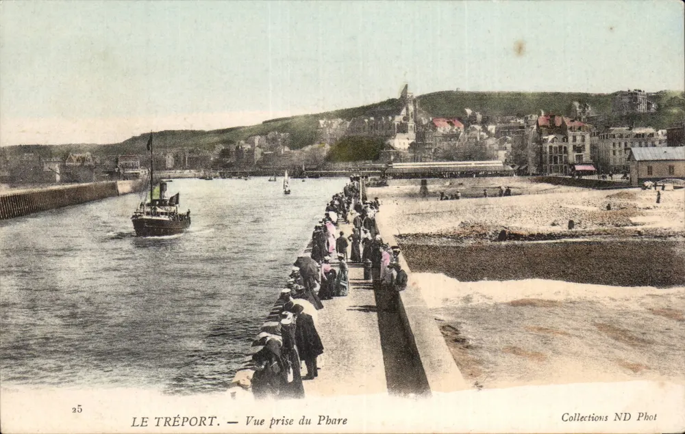 Le Tréport — Vista tirada do Farol — Collections ND Phot - Frente
