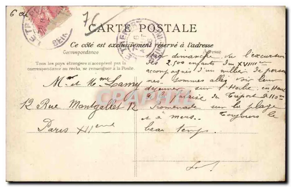 Le Tréport — Chanelle Saint-Julien und Denkmal der Kämpfer - Rückseite