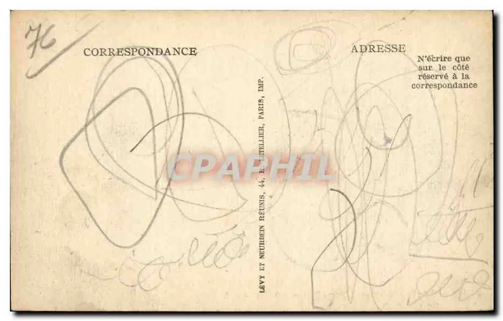 Le Tréport — L'Avant-Port und die Kirche — L.L. — n°110 - Rückseite