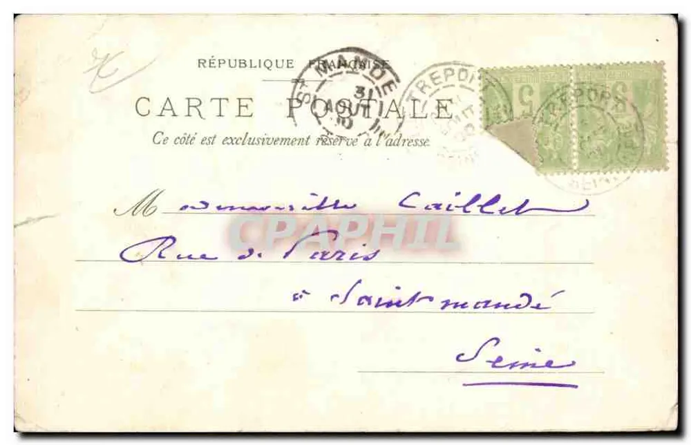 Le Tréport — O porto — Stroegel & Co. Dresden-Berlin, série 8880 - Verso