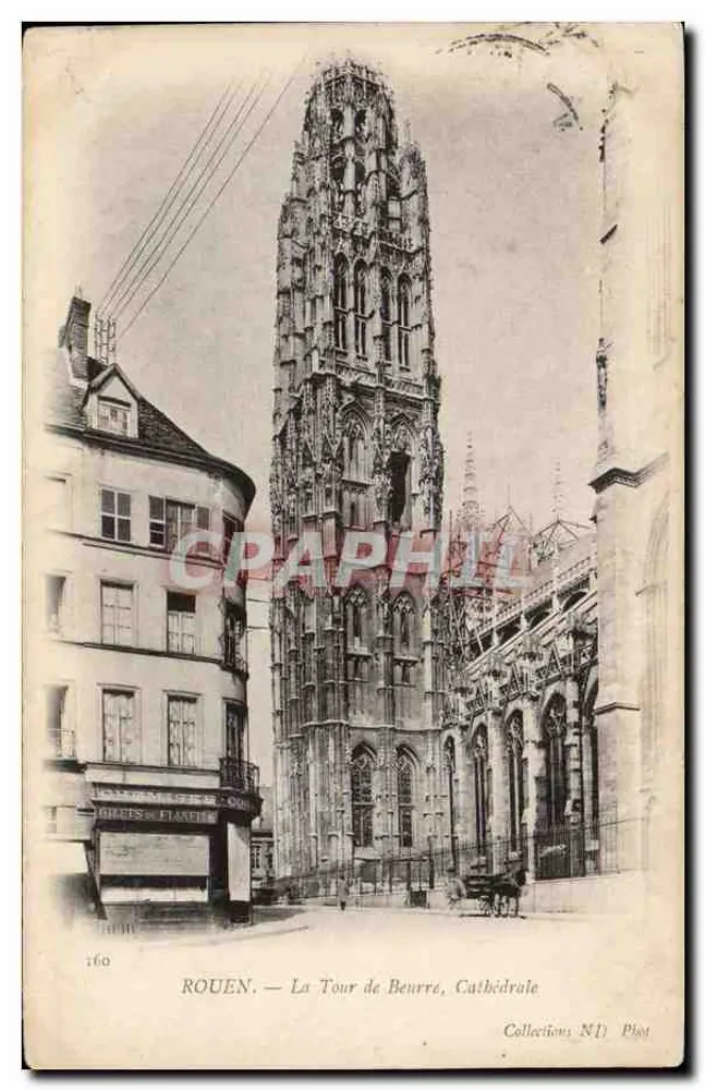 Rouen — Die Buttertürme, Kathedrale — Verlag: Collections NI Plot, Nr. 160 - Vorderseite