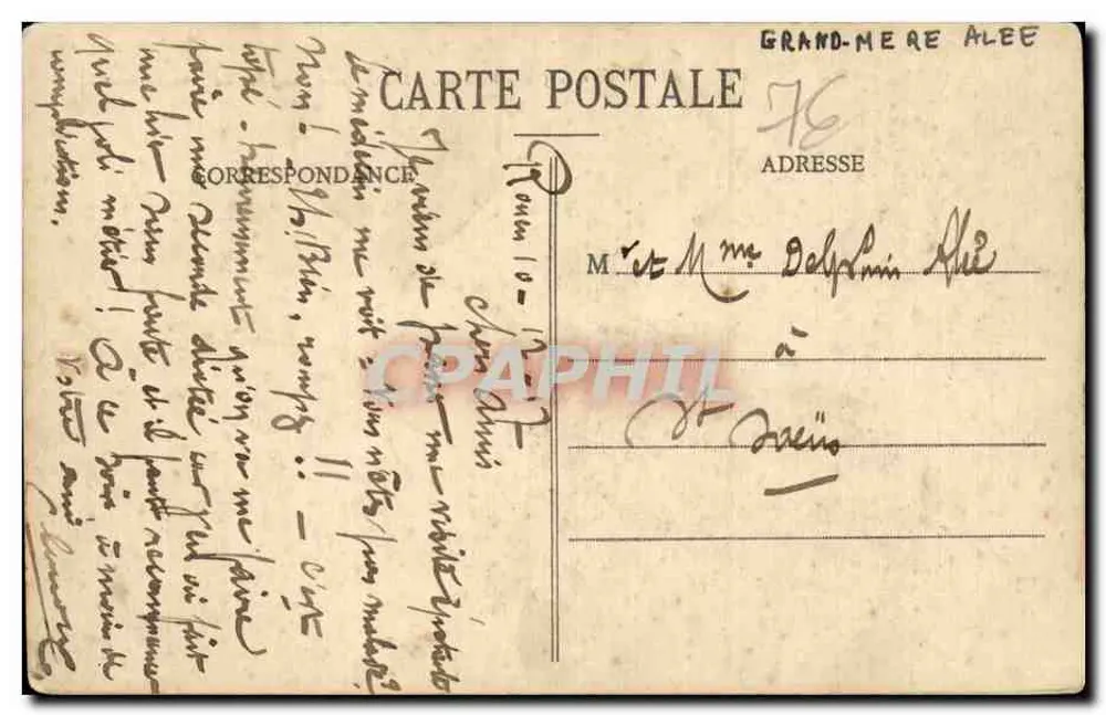 Rouen - Die Quais - Ansicht vom Transbordeur — C.V. - 301 - Rückseite