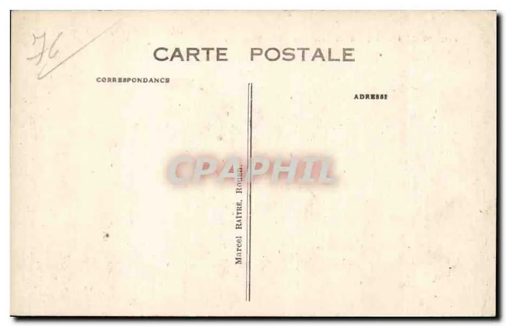 Rouen — Place de la Pucelle und Hôtel Bourgtheroulde — Verlag VITRORIN - Rückseite