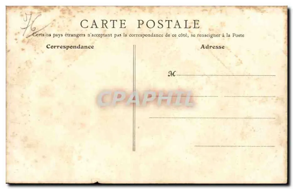 Rouen — Het Kade en de Brug Boieldieu — B.F. PARIS - Achterkant