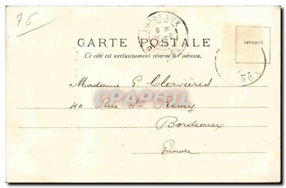 Rouen — Fontaine da Pucelha — V.P. No. 266 - Verso