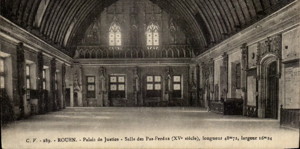 Rouen - Palais de Justice - Salle des Pas-Perdus (15. Jahrhundert) — G.V. - 289 - Vorderseite