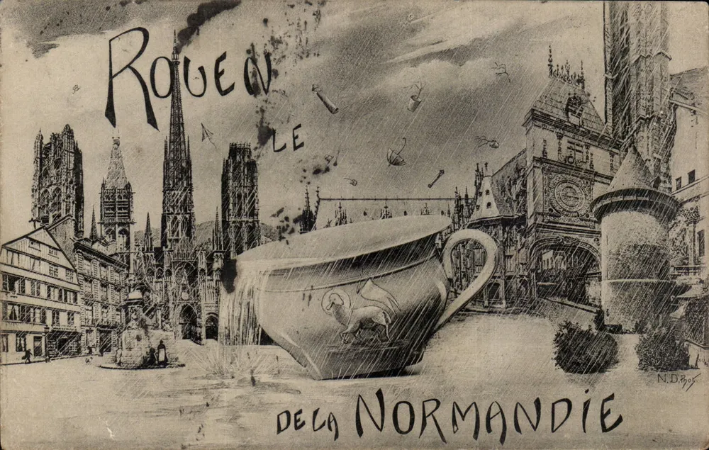 Rouen — Het café van de Normandie — N.D. Boy - Voorkant