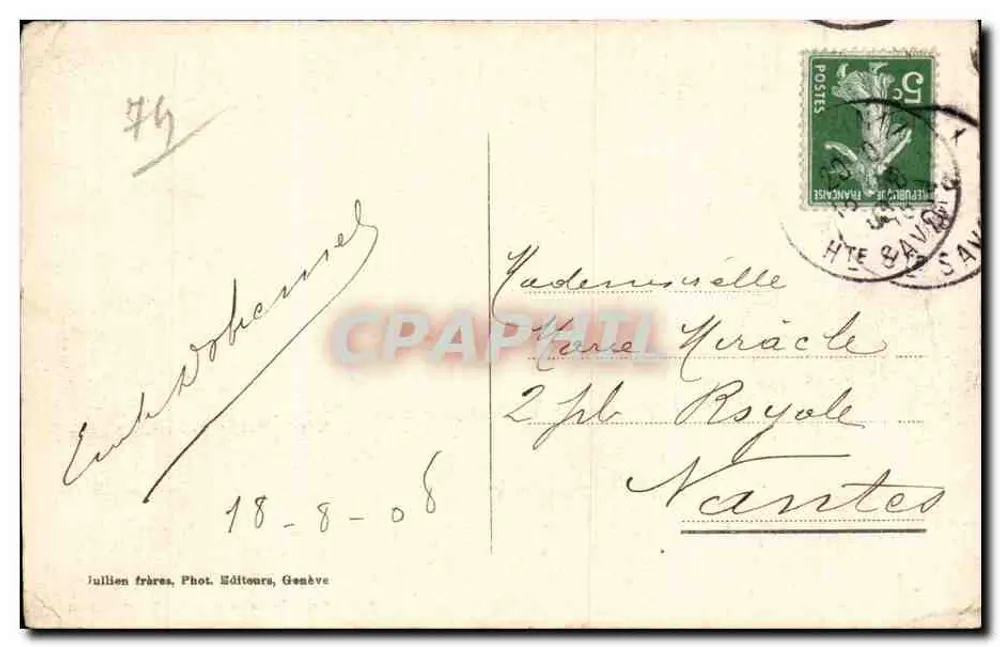 Chamonix e o Monte-Blanco — vista panorâmica — J.J. 7718 - Verso