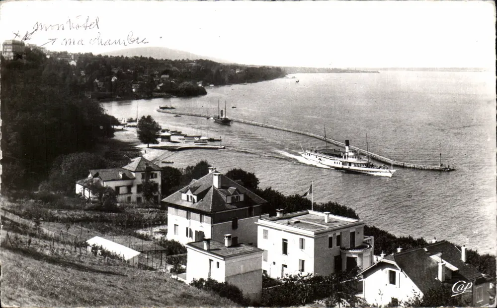 Ansicht des Hafens und Villen — Thonon-les-Bains — Verlag Cap - Vorderseite