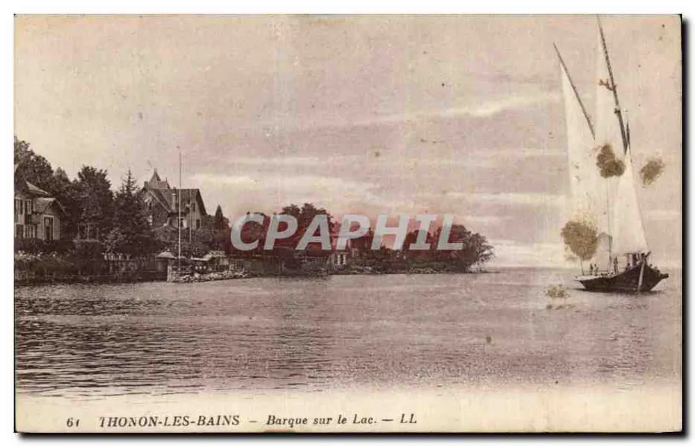 Thonon-les-Bains — Barco no Lago — LL - Frente