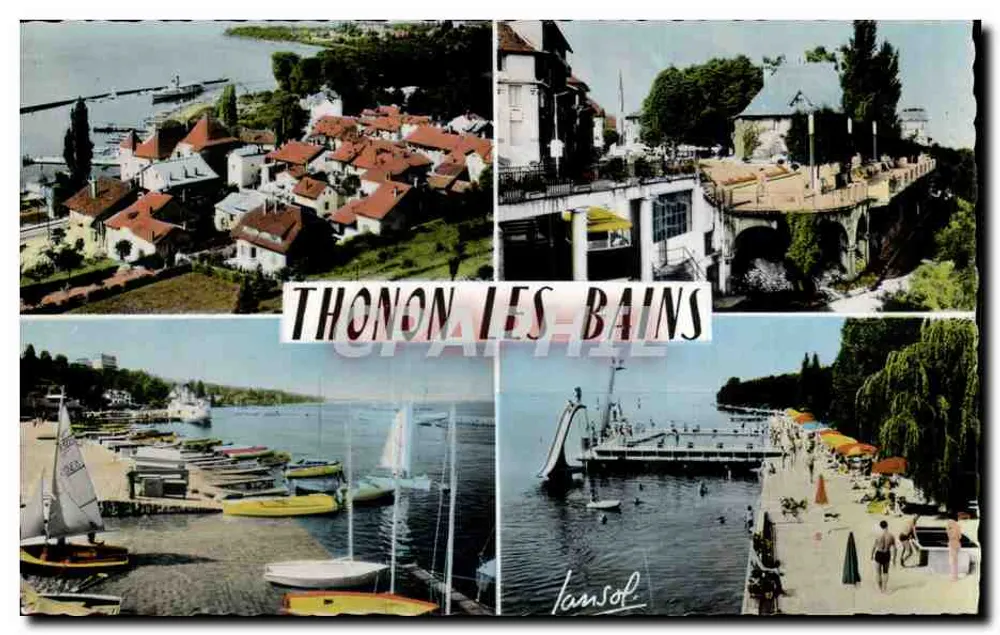 Thonon-les-Bains — vista panorâmica — Jansol, n°74 - Frente
