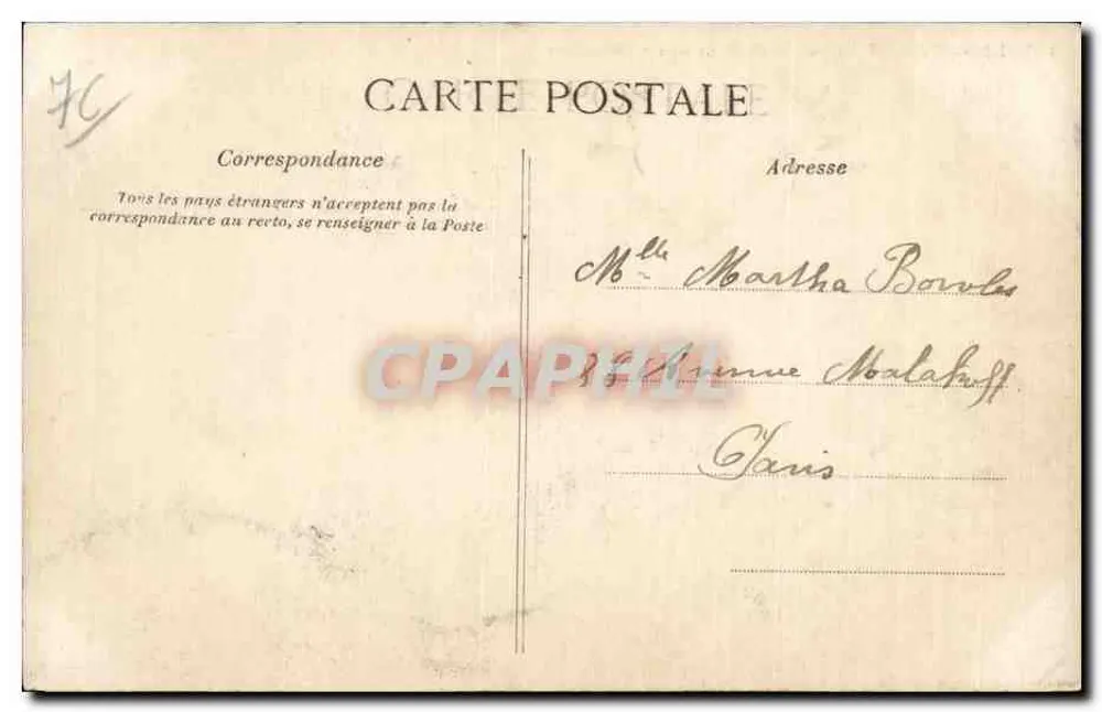 Les Petites-Dalles (S) — A Capela — editor anônimo, n° 147 - Verso