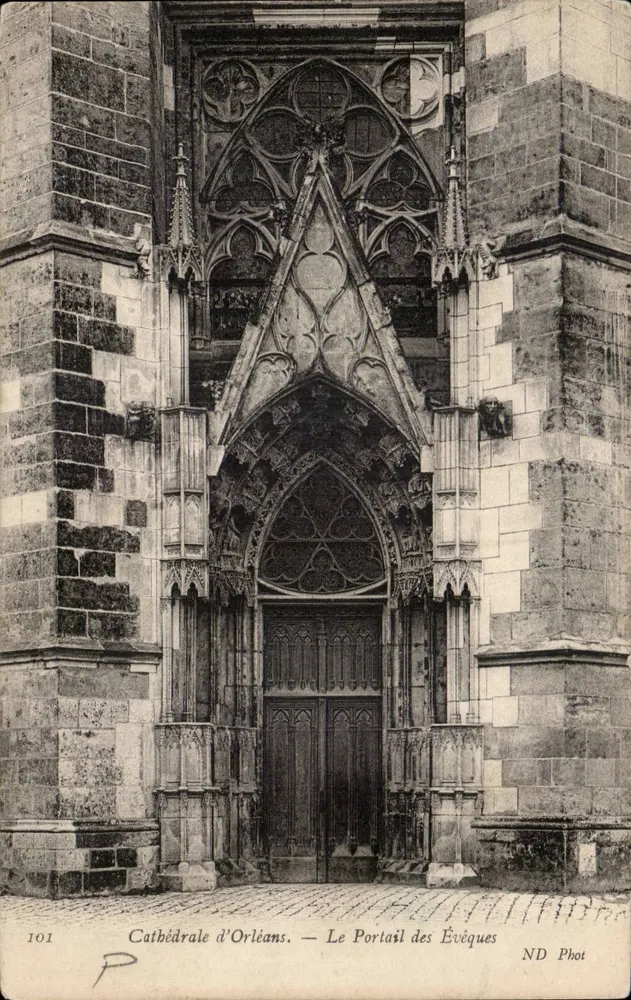 Kathedrale von Orléans — Der Portal der Bischöfe — ND Phot, Nr. 101 - Vorderseite