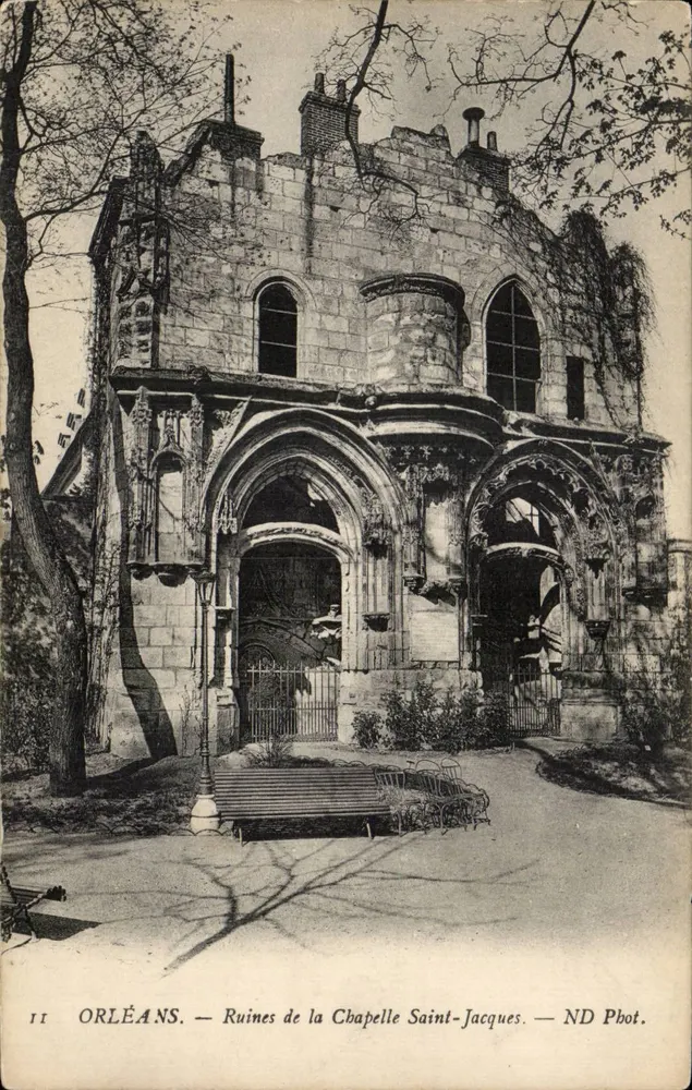 Orléans — Ruínas da Capela São Jacó — ND Phot. - Frente