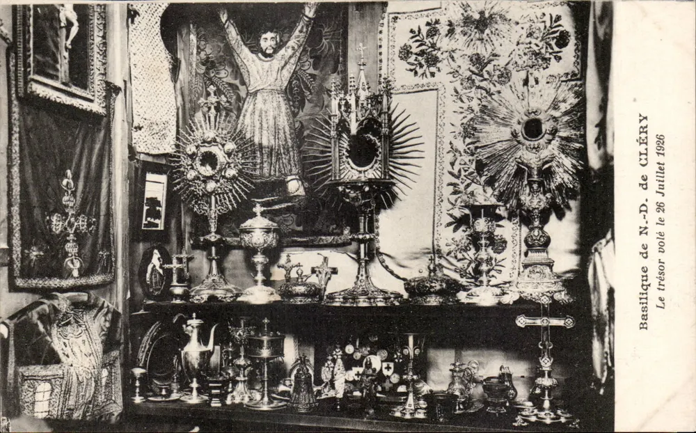 Basilika von N.-D. de Cléry — Der gestohlene Schatz vom 26. Juli 1906 — H. Lemaire, Orléans - Vorderseite