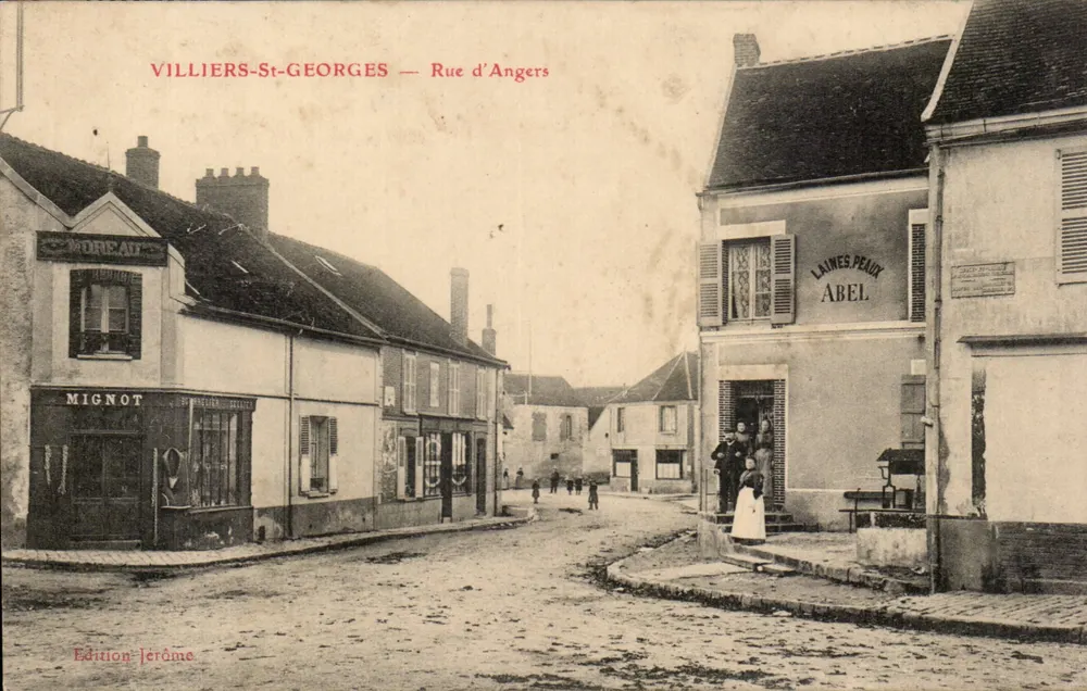 Villiers-Saint-Georges — Rue d'Angers — Edición Jérôme - Anverso