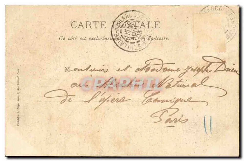 Saint-Hilaire-du-Harcouët — Place du Bassin, route de Domfront — Librairie Lechapla - Rückseite