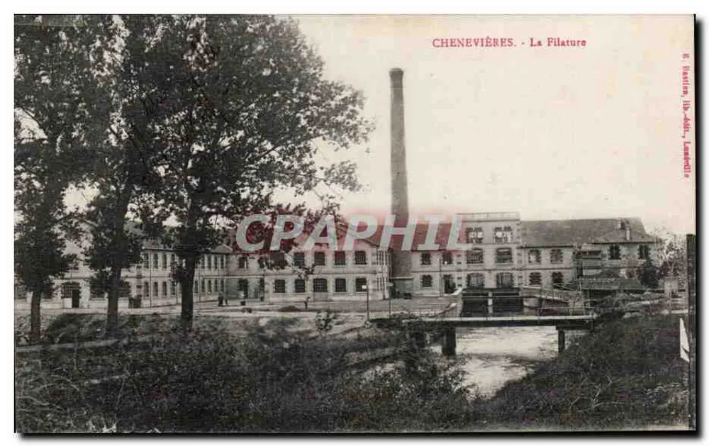 Chenevières - A Fiação — Editor: E. Baudin, 18-40, Lamotte-Beuvron - Frente