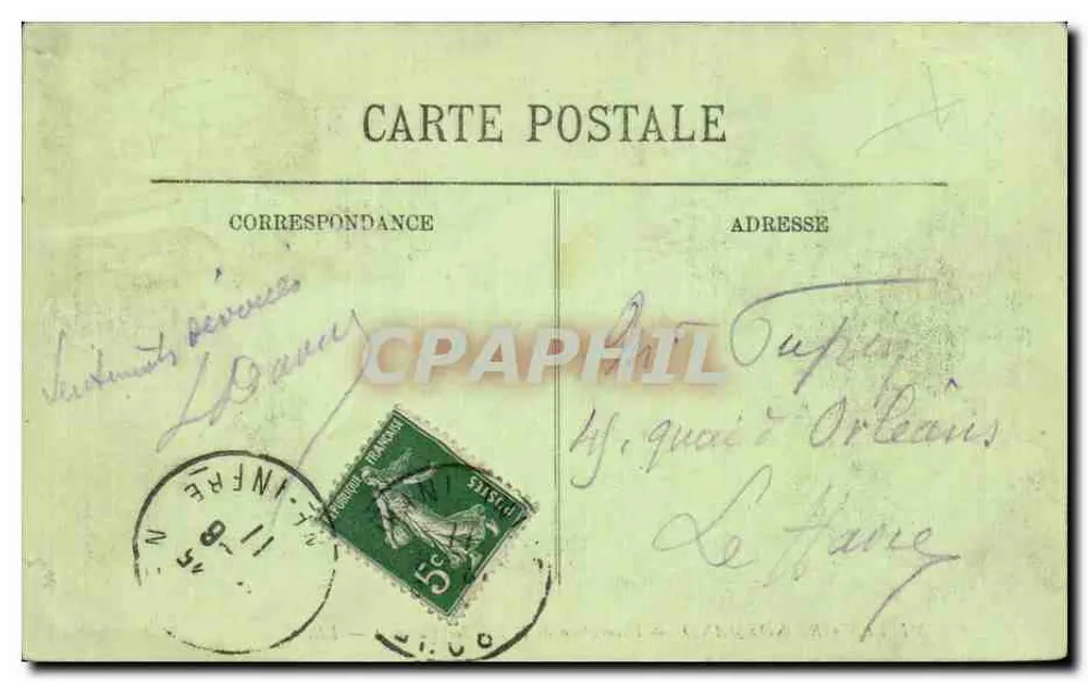 Normannischer Jahrtausendfeier — Dekoration der Rue des Carmes — LL. - Rückseite