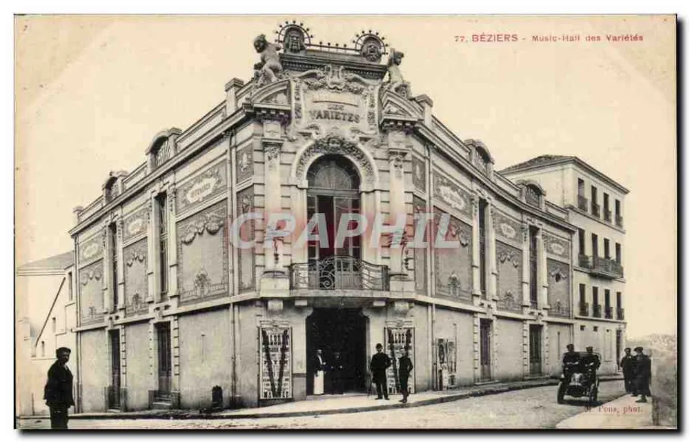 Béziers - Music Hall des Variétés — Verleger St. Fons, n°77 - Vorderseite