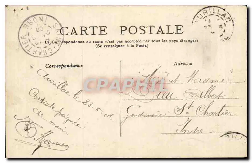 La Bourrée d'Auvergne — Café e Vinhos — M. Licardies, Au Bon Buveur, 1912 - Verso