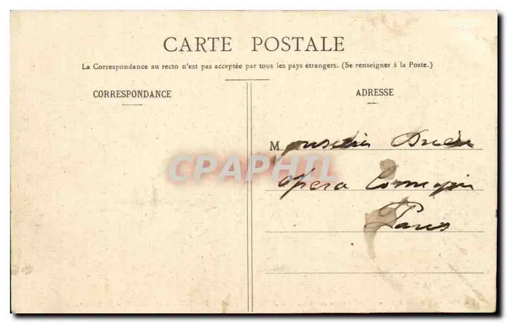 Bagnolès-de-l'Orne — A Buvette — J. Oriein, n°146 - Verso