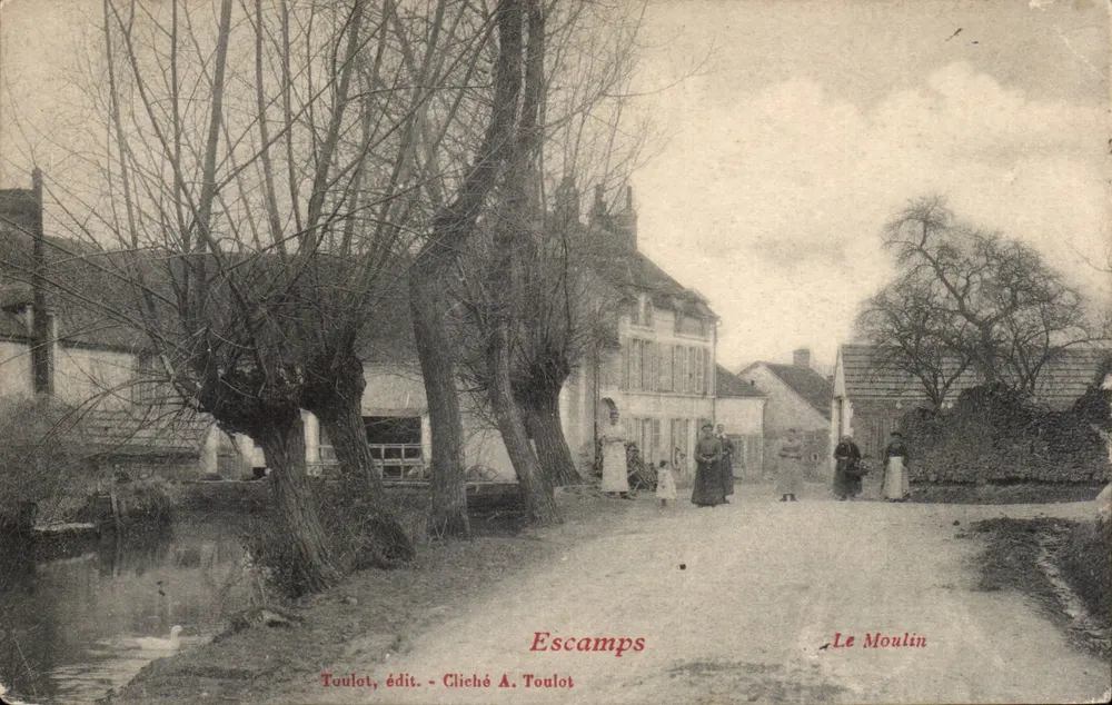 Escamps — A Moinha — Toulot, editor - Cliché A. Toulot - Frente