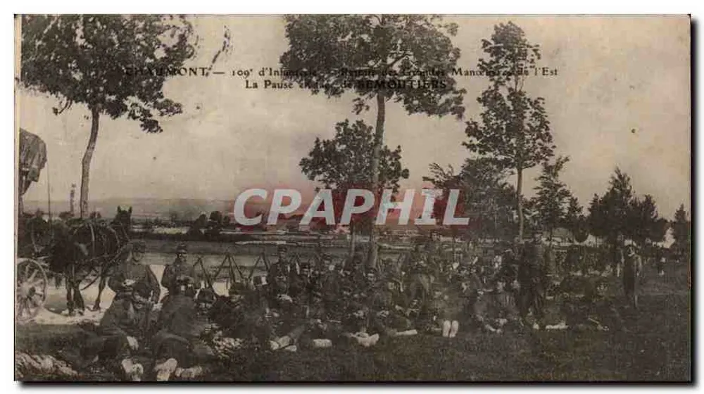 Chaumont — 109e Infanterie — Die gefesselte Pause von Demontiers - Vorderseite