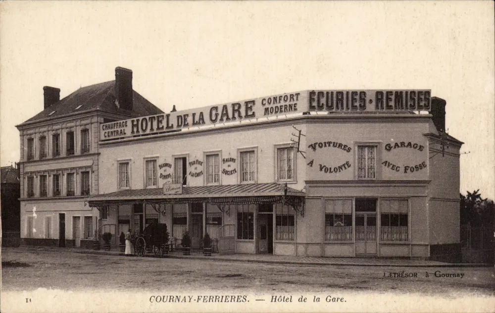 Hôtel de la Gare — Cournay-Ferrières — Letrésor à Gournay - Vorderseite