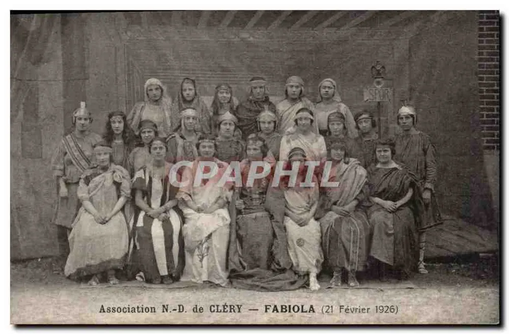 Vereinigung N.-D. von Cléry — Fabiola — Februar 1926 - Vorderseite