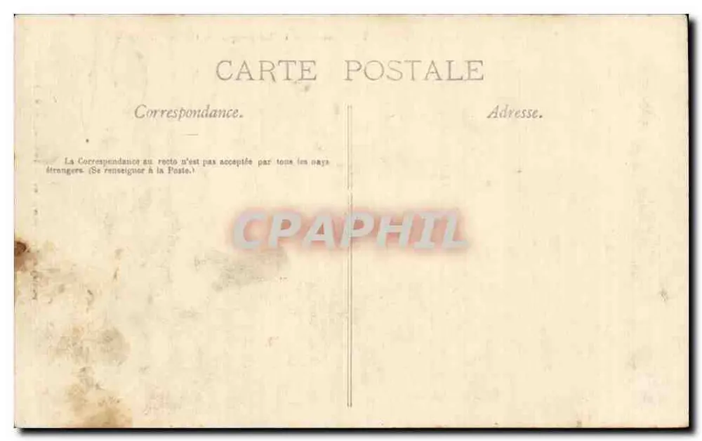 Schneider-Werke — Torpedoversuche — 1. Beförderung einer Torpedowaffe — Sammlung des Philodéclub — CD. Marcel Huy, 4e. Coppet - Rückseite