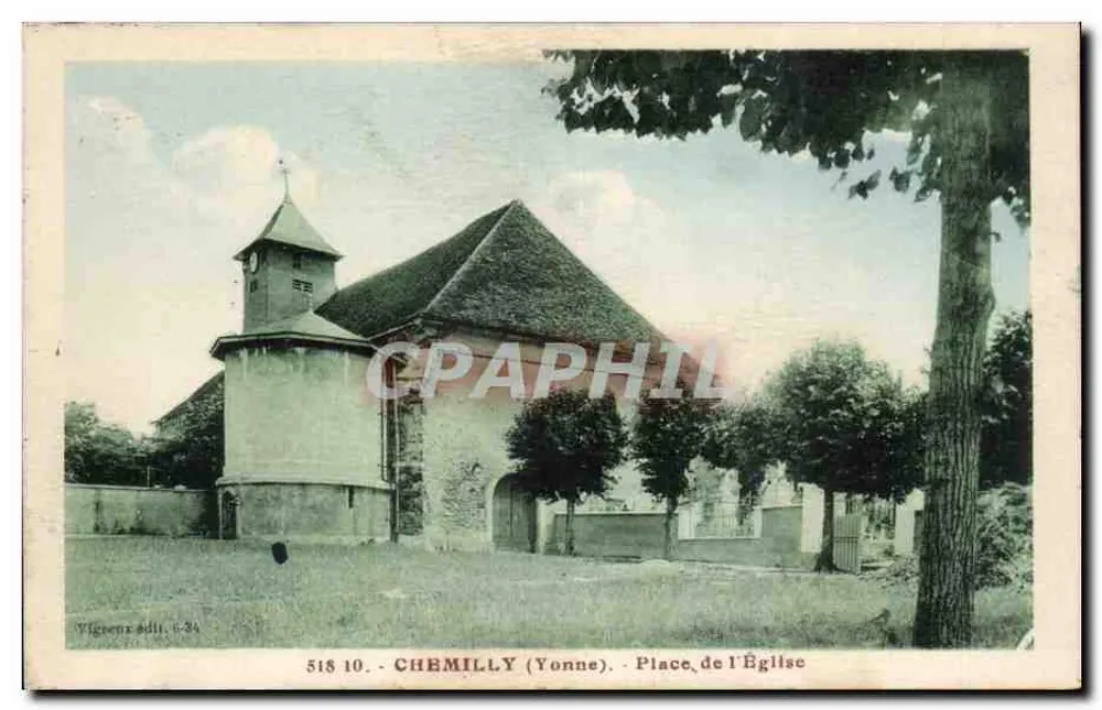 Chemilly (Yonne) — Praça da Igreja — Vigeant & Cie, 518 10 - Frente