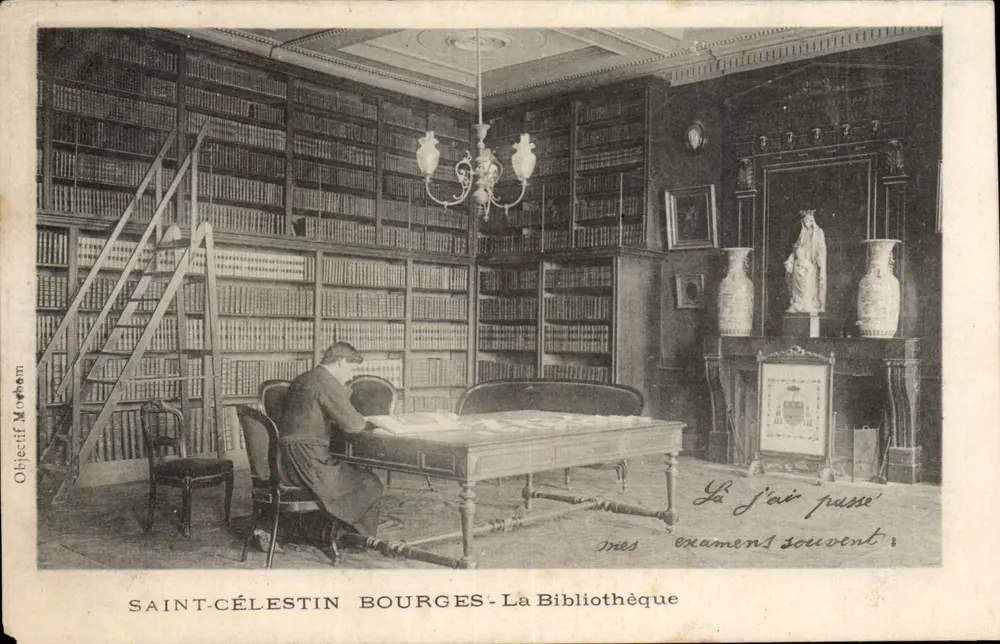 Saint-Célestin Bourges — A Biblioteca — Objectif Moryon - Frente