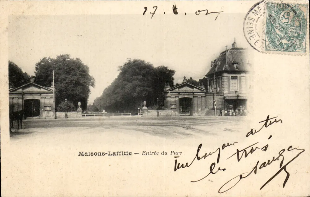 Maison-Laffitte — Entrada do Parque — editor desconhecido, número de série não visível - Frente
