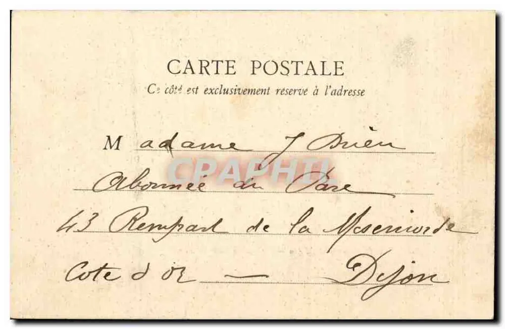 Maison-Laffitte — Entrada do Parque — editor desconhecido, número de série não visível - Verso