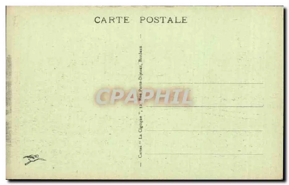 Bordeaux - Place de la Victoire und Porte d'Aquitaine — Verlag La Cigogne, Nr. 49 - Rückseite