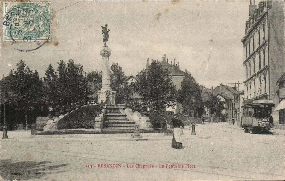 Besançon - Les Chaprais - La Fontaine Flore — anonymer Verlag, Nr. 113 - Vorderseite