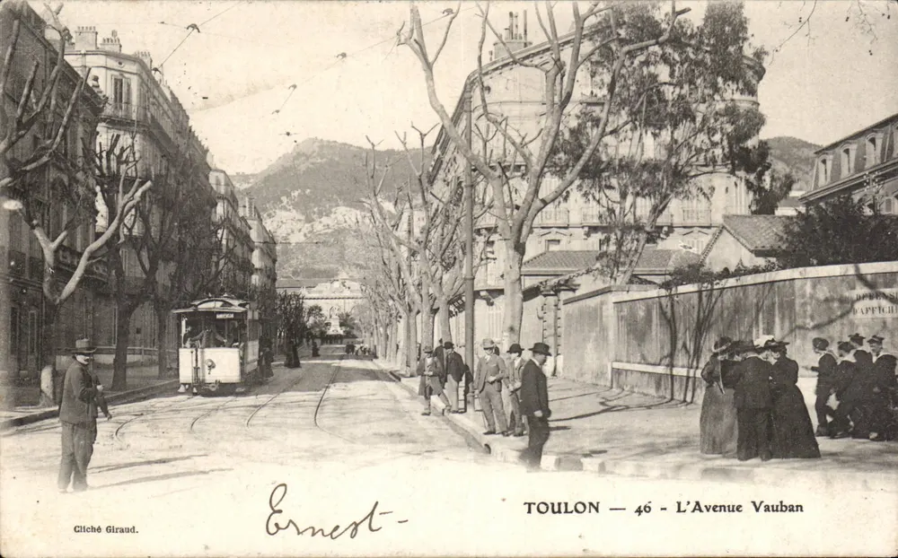 Toulon — Avenida Vauban — Cliché Giraud, n°46 - Frente