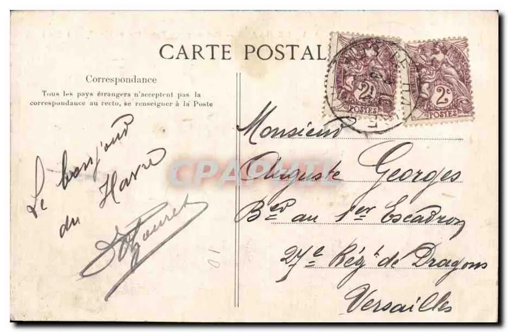Le Havre — Schiffe von Trouville und Honfleur am Kai — Verleger ELD, Nr. 133 - Rückseite
